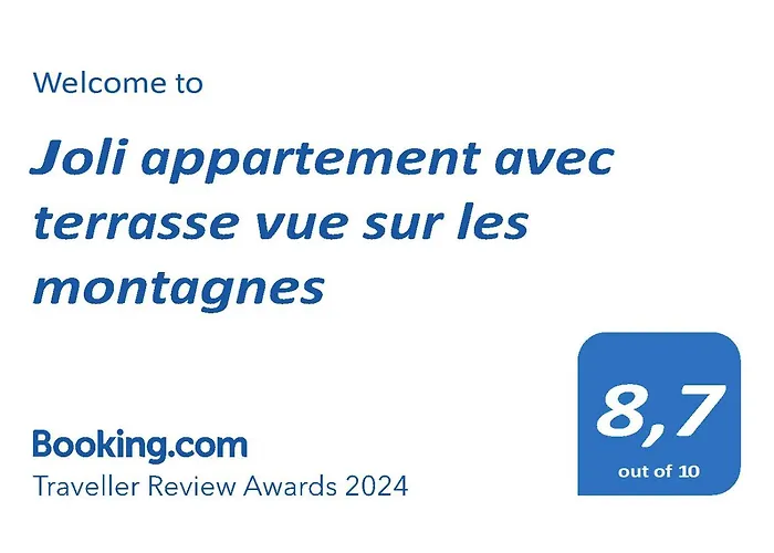 Joli appartement avec terrasse vue sur les montagnes
